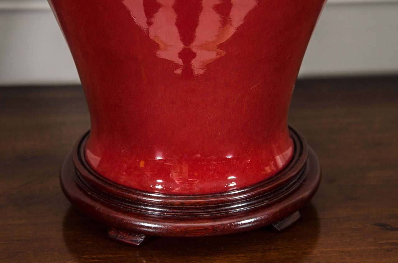 oxblood table lamps