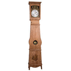 Early 19th Century French Pine Case Clock