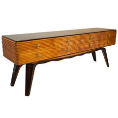 Interesting and High Quality Low Italian 1930s Console Chest by Borsani
