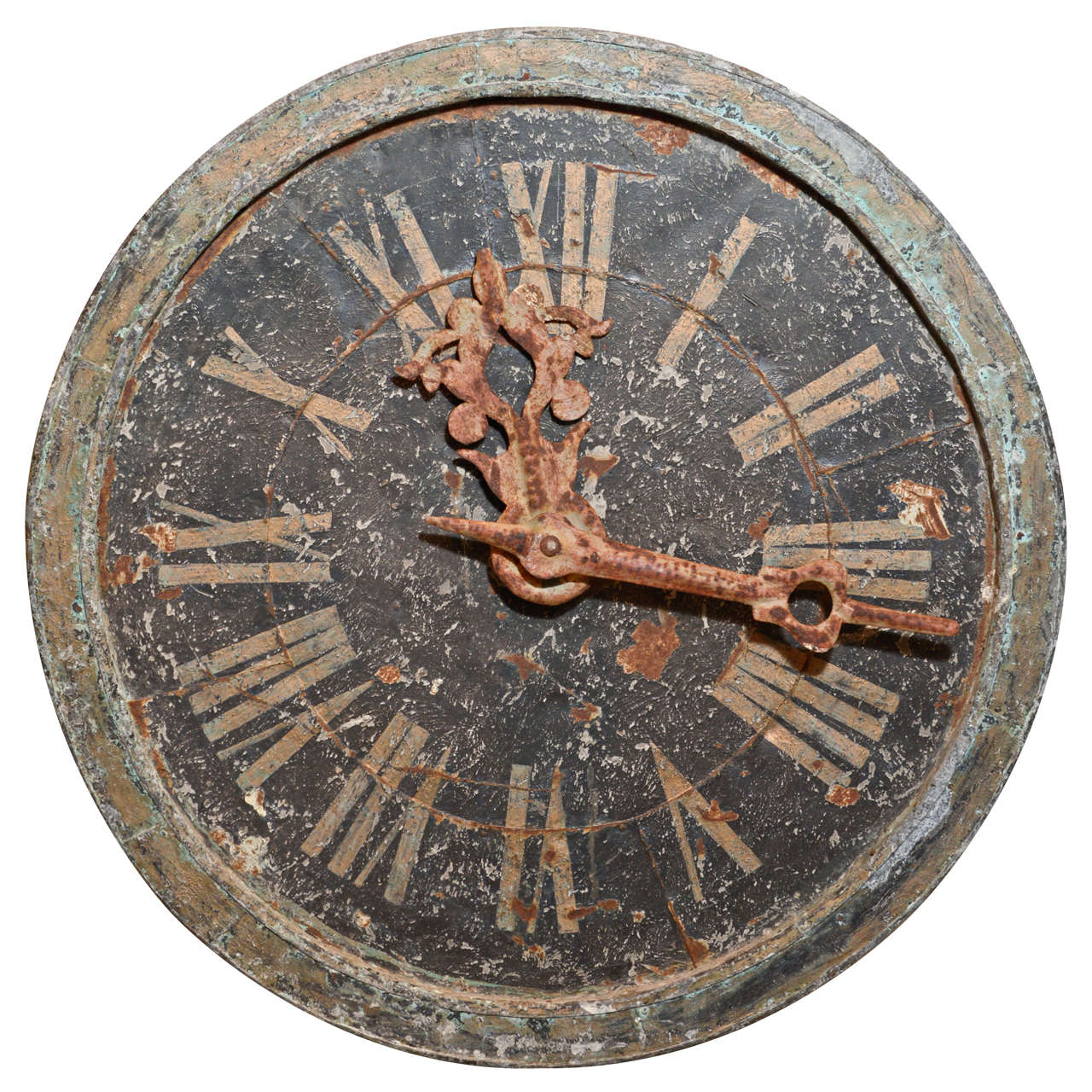 19th C. Authentic Clock Face and Hands
