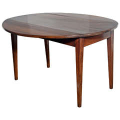 19th Century Walnut Table with Drop Leaves