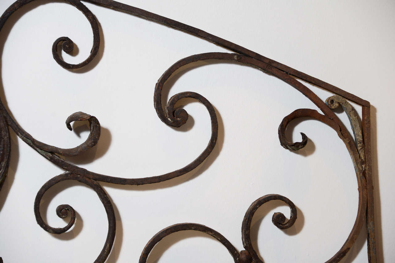 19 C. Wrought Iron Wall Hanging at 1stDibs