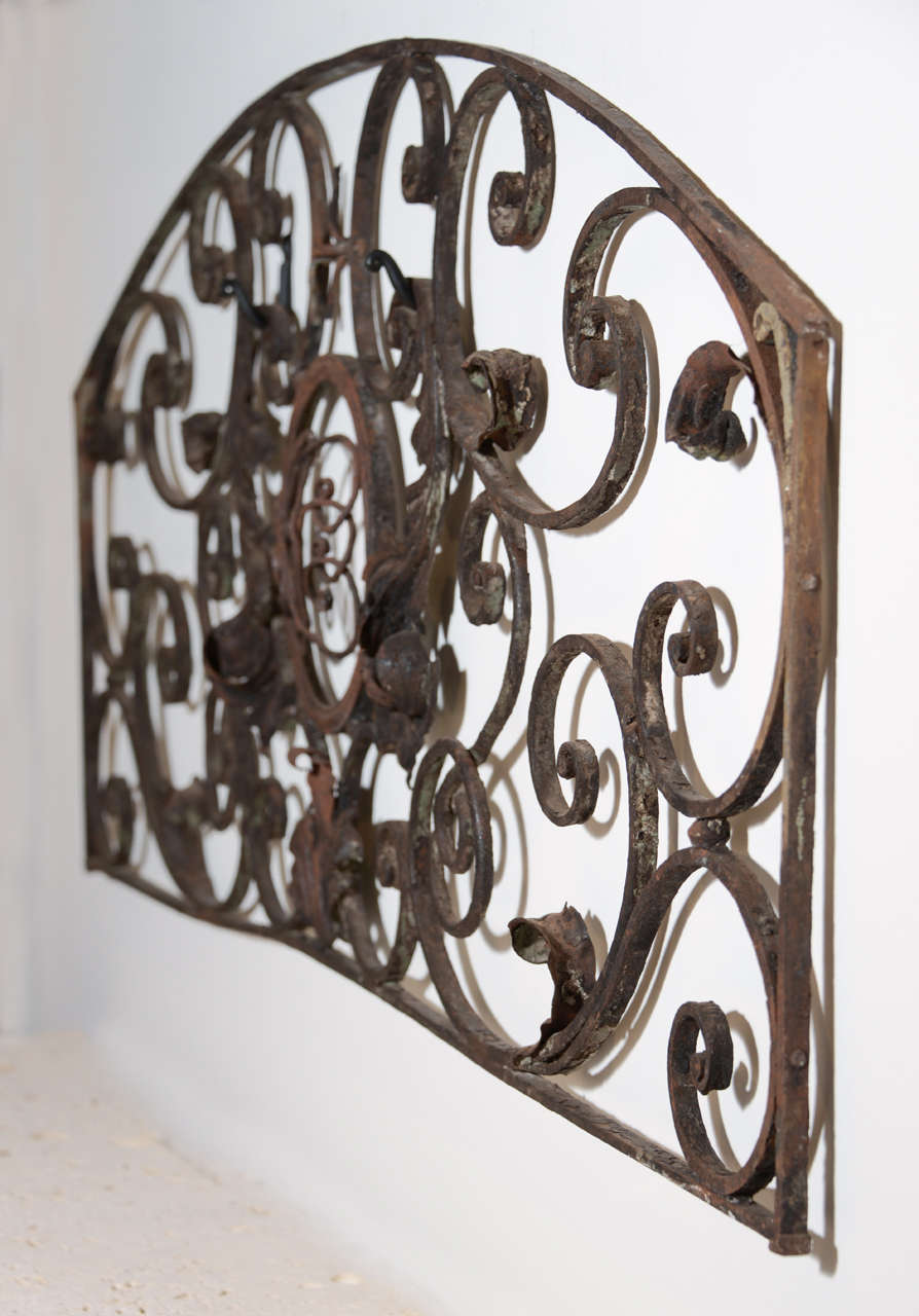 19 C. Wrought Iron Wall Hanging at 1stDibs