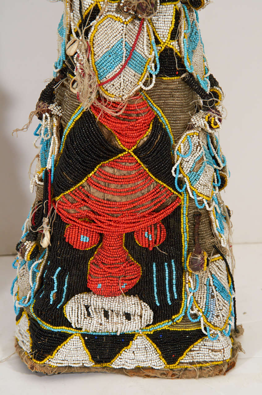 African Beaded Ceremonial Cameroon Hats For Sale at 1stDibs