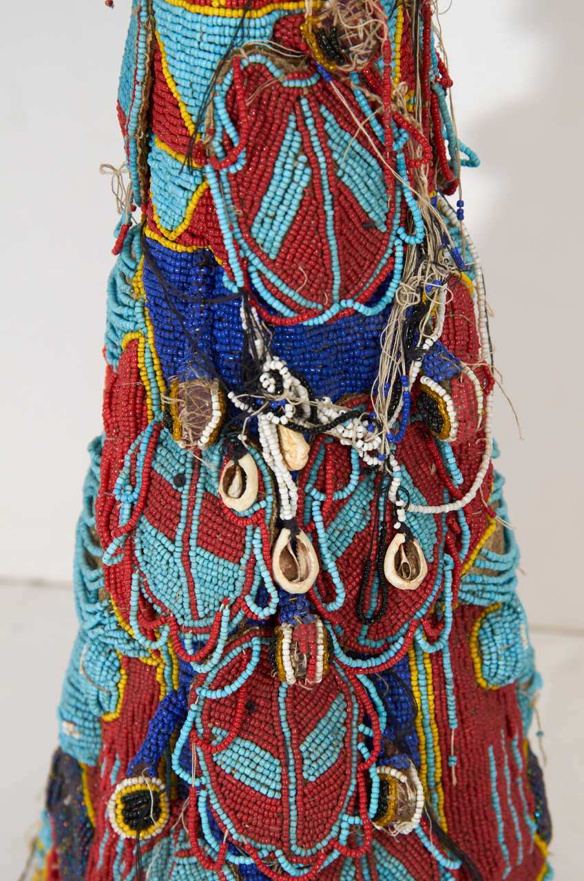 African Beaded Ceremonial Cameroon Hats For Sale at 1stDibs