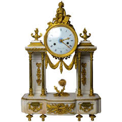 A Louis XVI Philosophical Allegory Mantel Clock