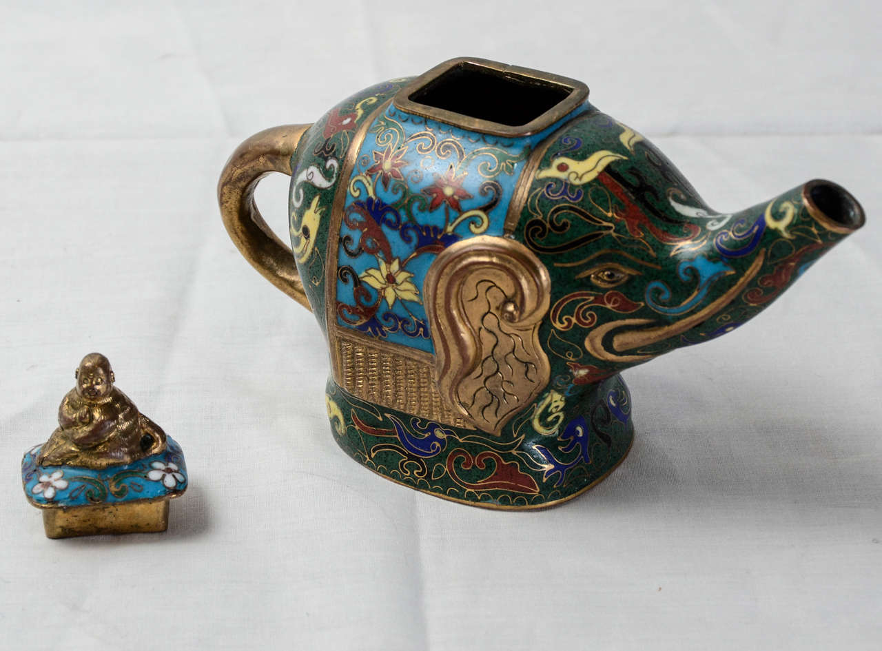 Chinese Teapot cloisonné . China 19th century