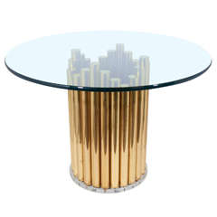 Sculptural Center Table/Dining Table in the Manner of Curtis Jere