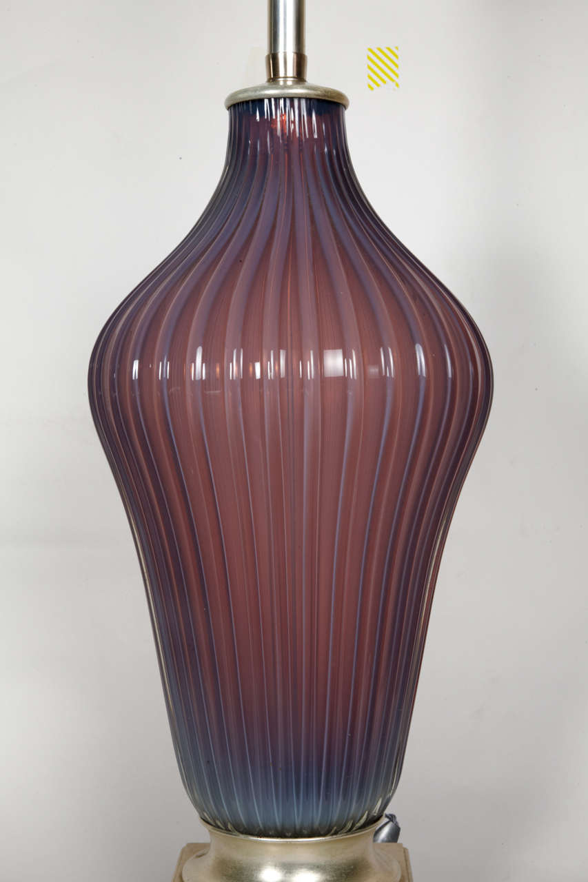 Important Murano Glass Lamp In Excellent Condition In Bois-Colombes, FR
