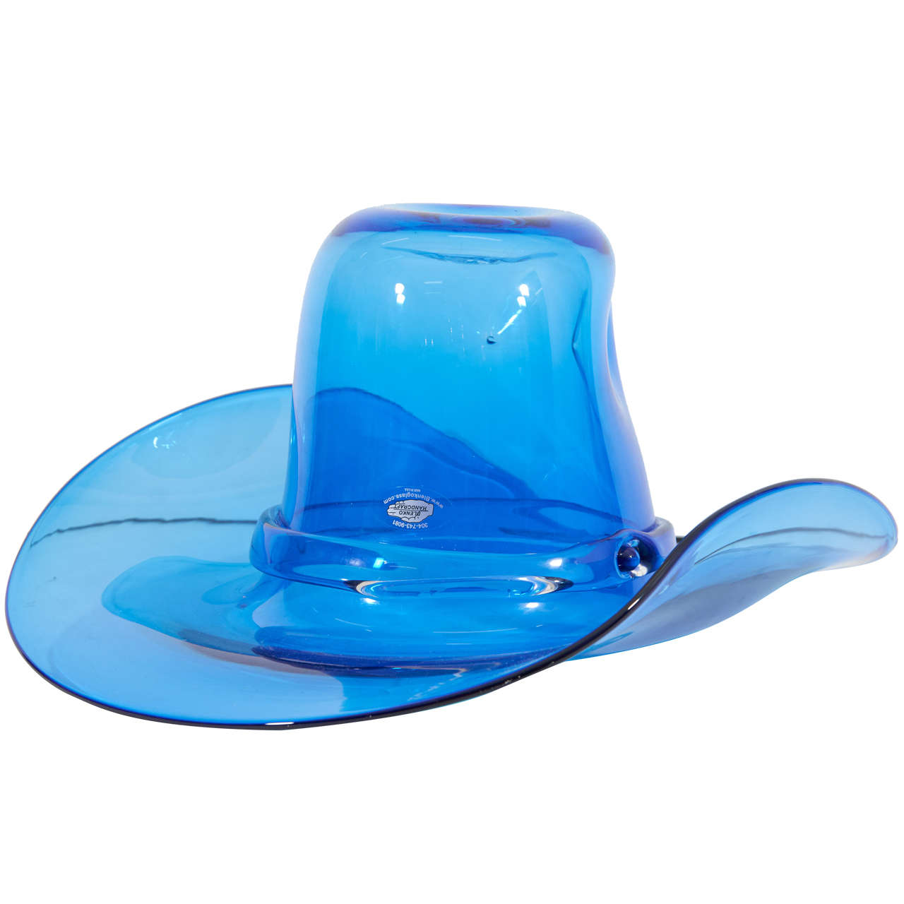 Blenko Glass Ice Bucket Cowboy Hat