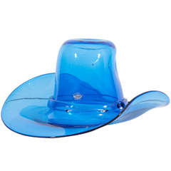 Blenko Glass Ice Bucket Cowboy Hat
