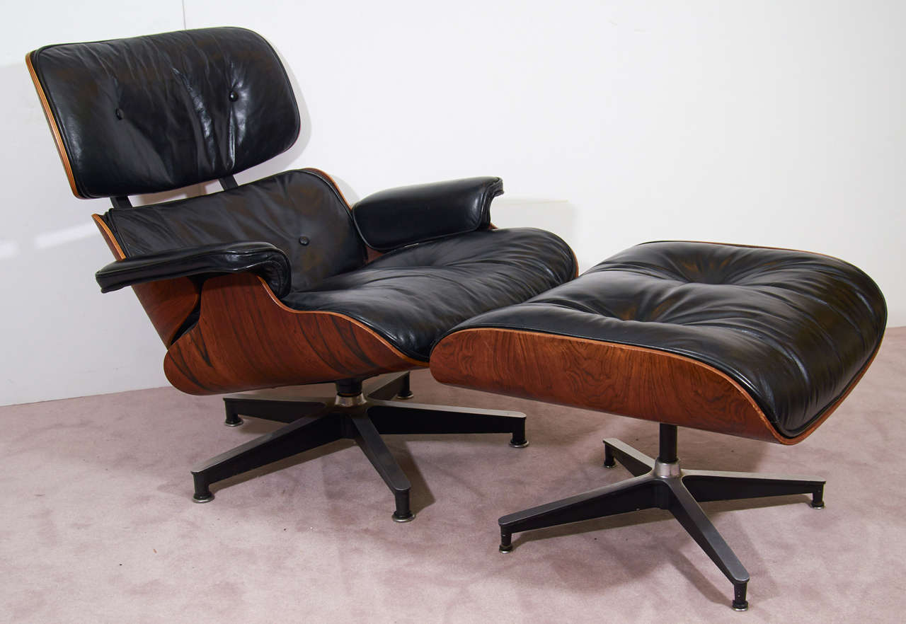 Charles and Ray Eames 670/671 Lounge Chair and Ottoman
