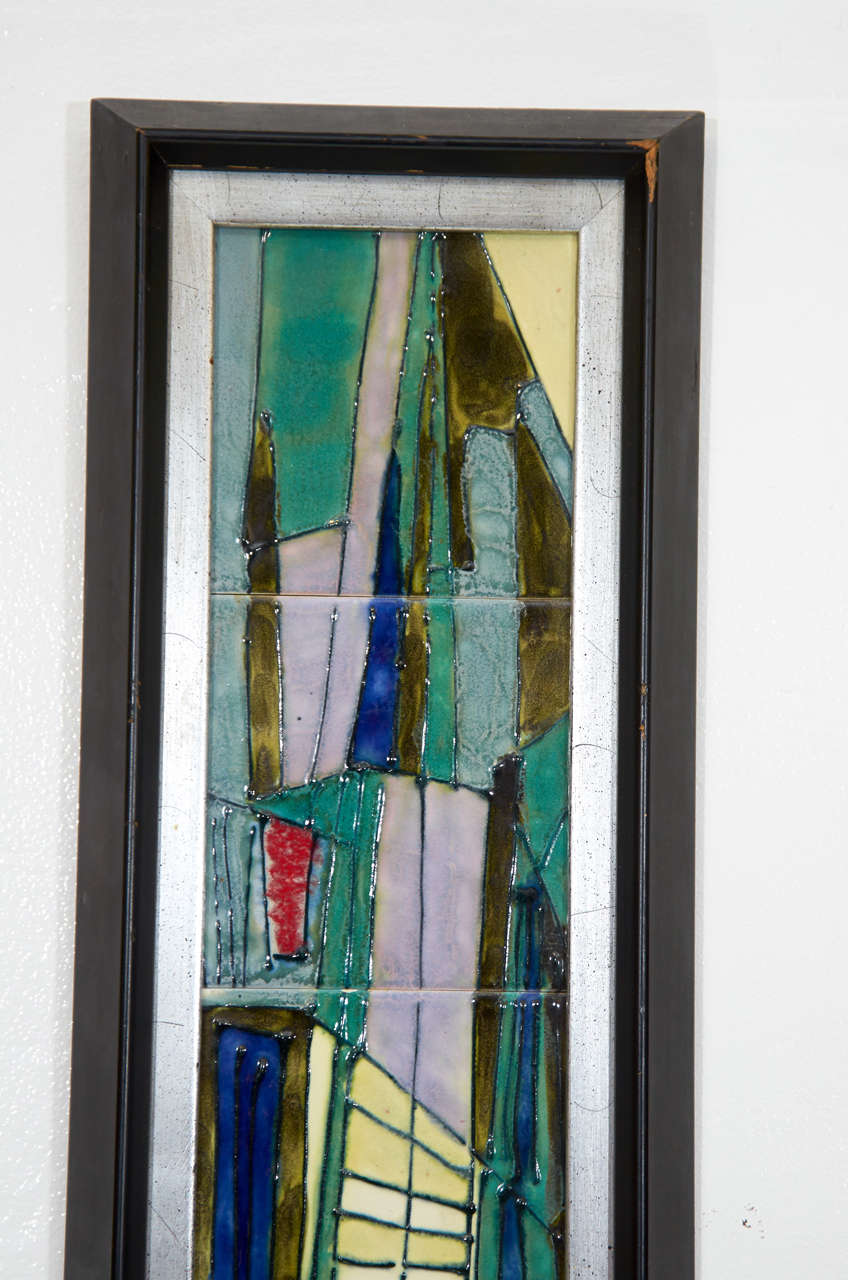 A Mid Century Pair of Harris Strong Wall Mounted Tiles at 1stDibs