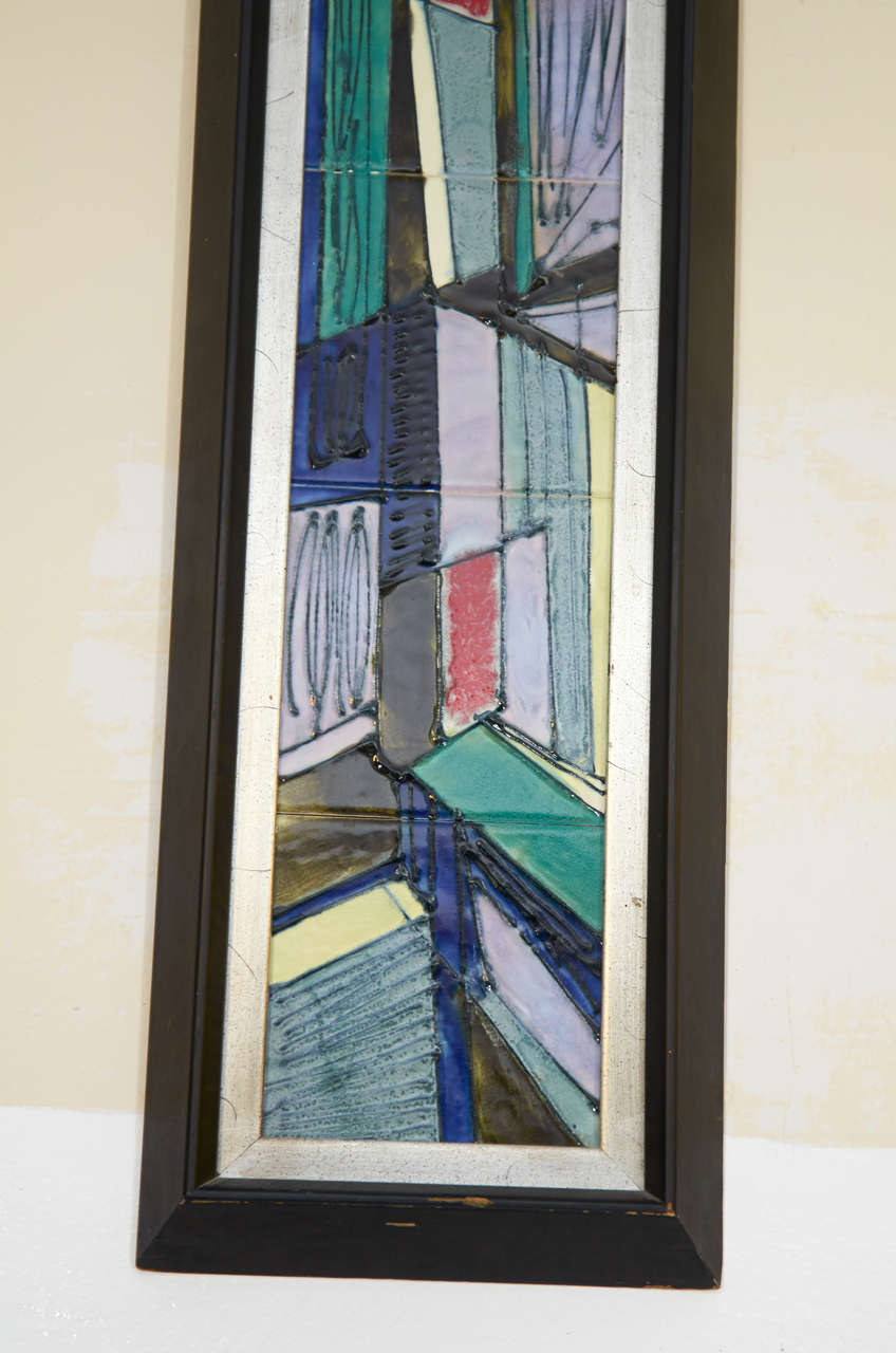 A Mid Century Pair of Harris Strong Wall Mounted Tiles at 1stDibs