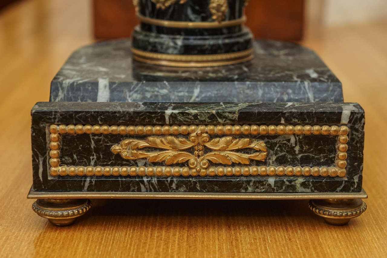 French Empire Marble and Bronze Inkwell 4