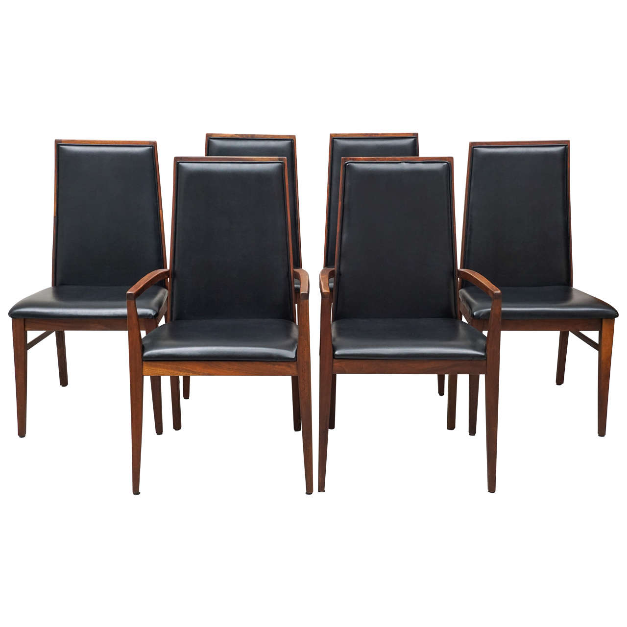 Six Milo Baughman Chairs for Dillingham