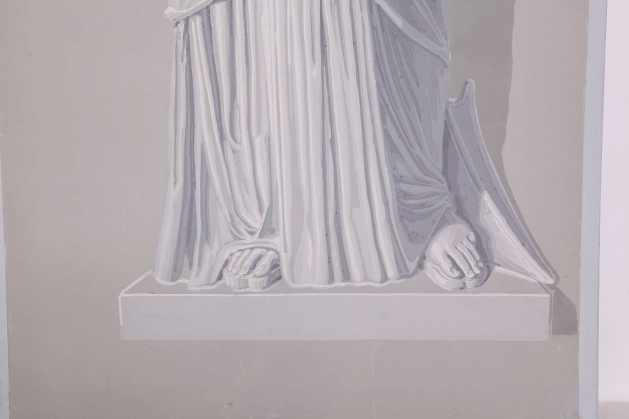 Mid-19th Century Four Fine Papier Peints 