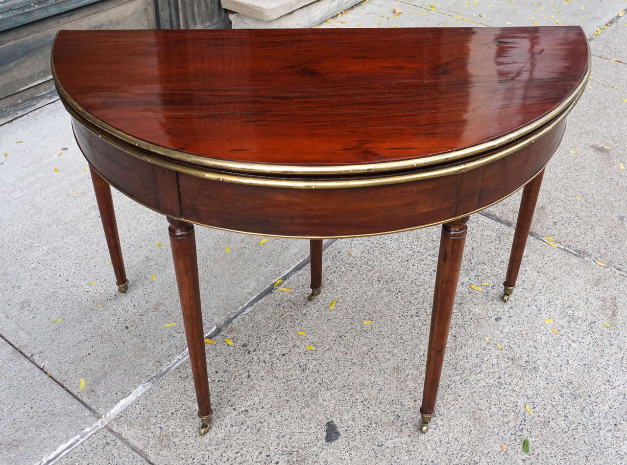 Period Louis XVI Fold Over Card Table