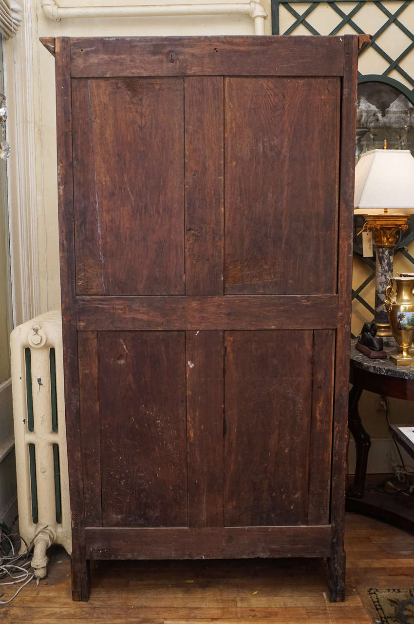 French Fine Louis XV in Tulipwood and Amaranth Wood Armoire Stamped 'I. Dubouis'