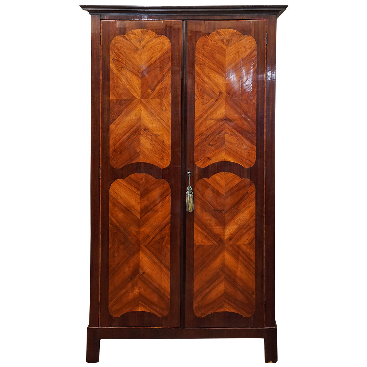Fine Louis XV in Tulipwood and Amaranth Wood Armoire Stamped 'I. Dubouis'