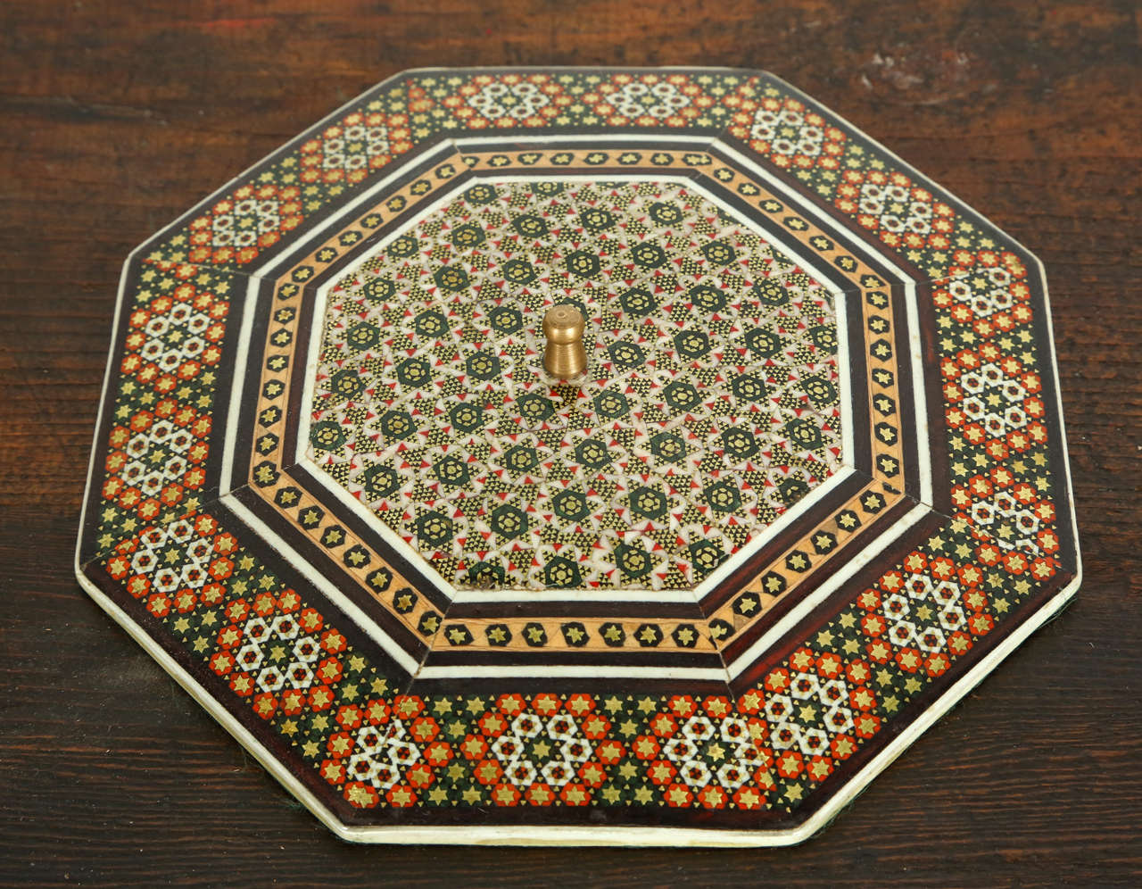 Anglo-Indian Octagonal Mosaic Inlaid Box 2
