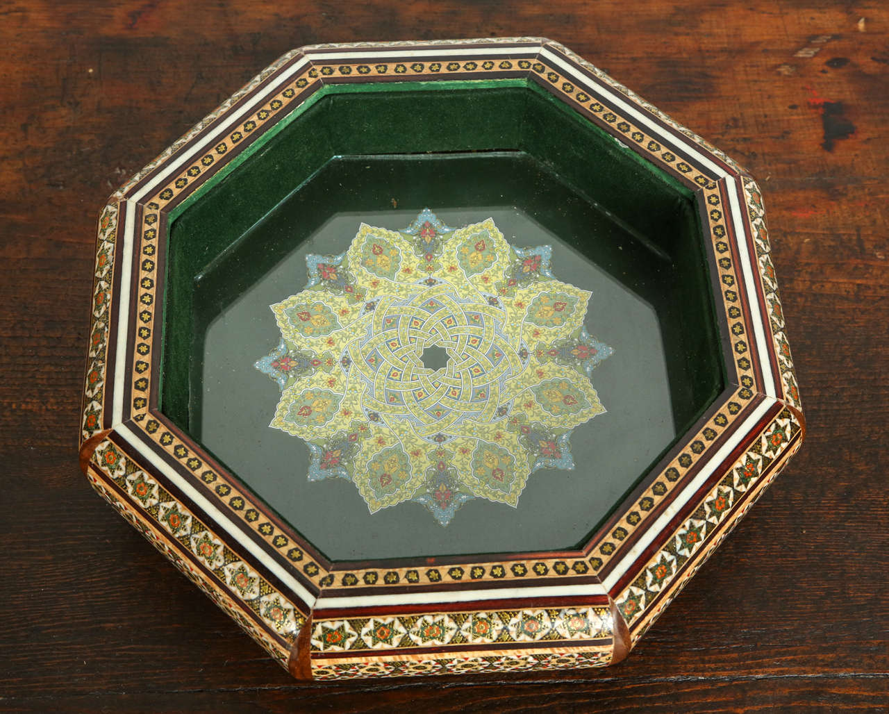 Anglo-Indian Octagonal Mosaic Inlaid Box 3