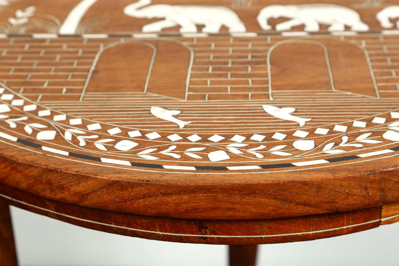 Anglo Indian Side Table Inlaid with Mother-of-Pearl 2