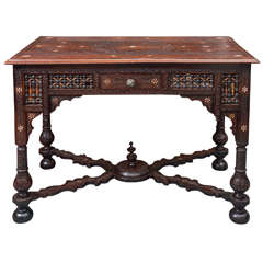Carved Moroccan Center Table