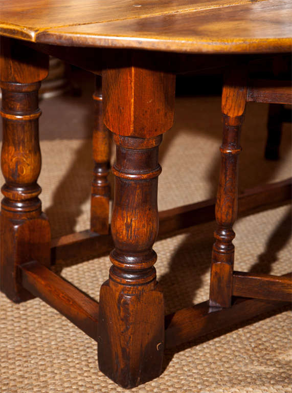 20th Century Large  Drop Leaf Gate Leg Dining Table