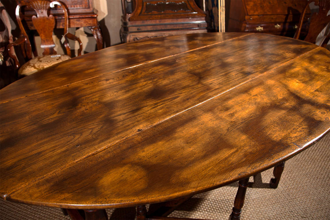 Large  Drop Leaf Gate Leg Dining Table 1