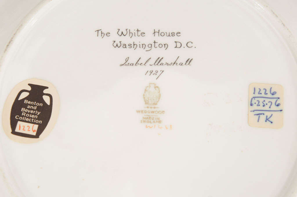 12 assiettes de cabinet Wedgwood Historical Homes of America en vente 4