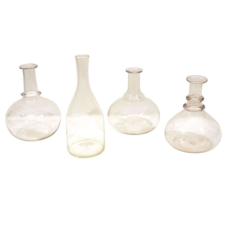 Swedish Blown Glass Carafes