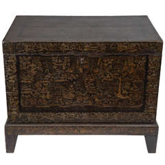 Anglo-Indian Chinoiserie Lacquer Chest, c. 1820