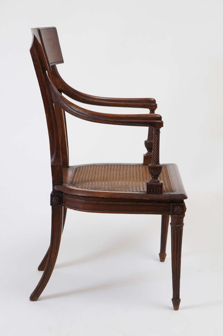 French Louis XVI Fauteuil or Armchair Attributed to Georges Jacob, France, circa 1785 For Sale