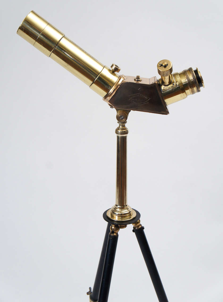 1938 Ottway London Tabletop Telescope on Adjustable Tripod Stand at 1stDibs