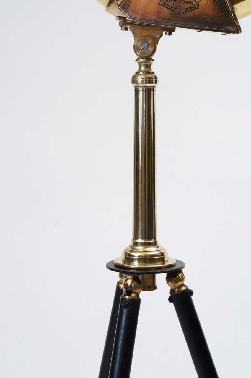 1938 Ottway London Tabletop Telescope on Adjustable Tripod Stand at 1stDibs