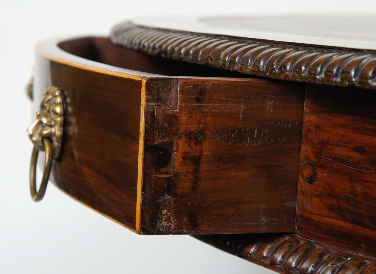 Regency Mahogany Library Table, Barbados, circa 1830 For Sale at 1stdibs