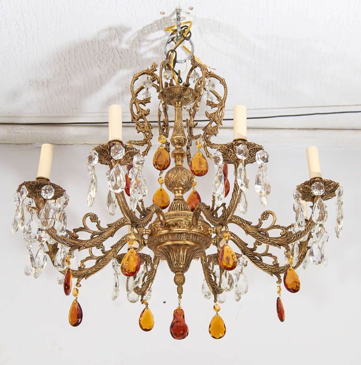 Louis XV Style Brass Chandelier