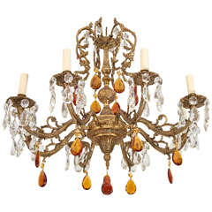 Louis XV Style Brass Chandelier