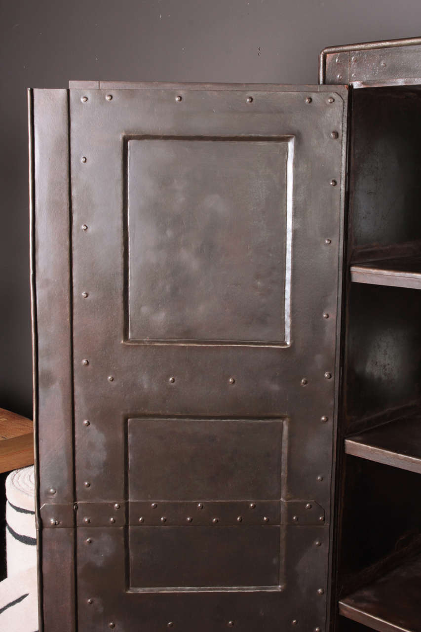 Vintage Steel Cabinet from India For Sale 1