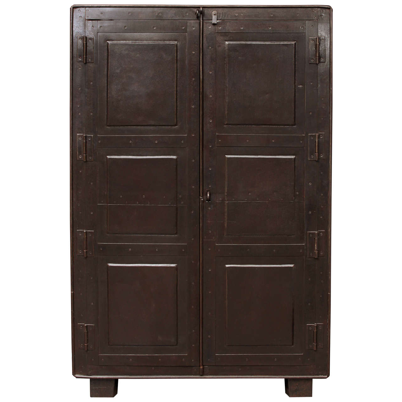 Vintage Steel Cabinet from India For Sale