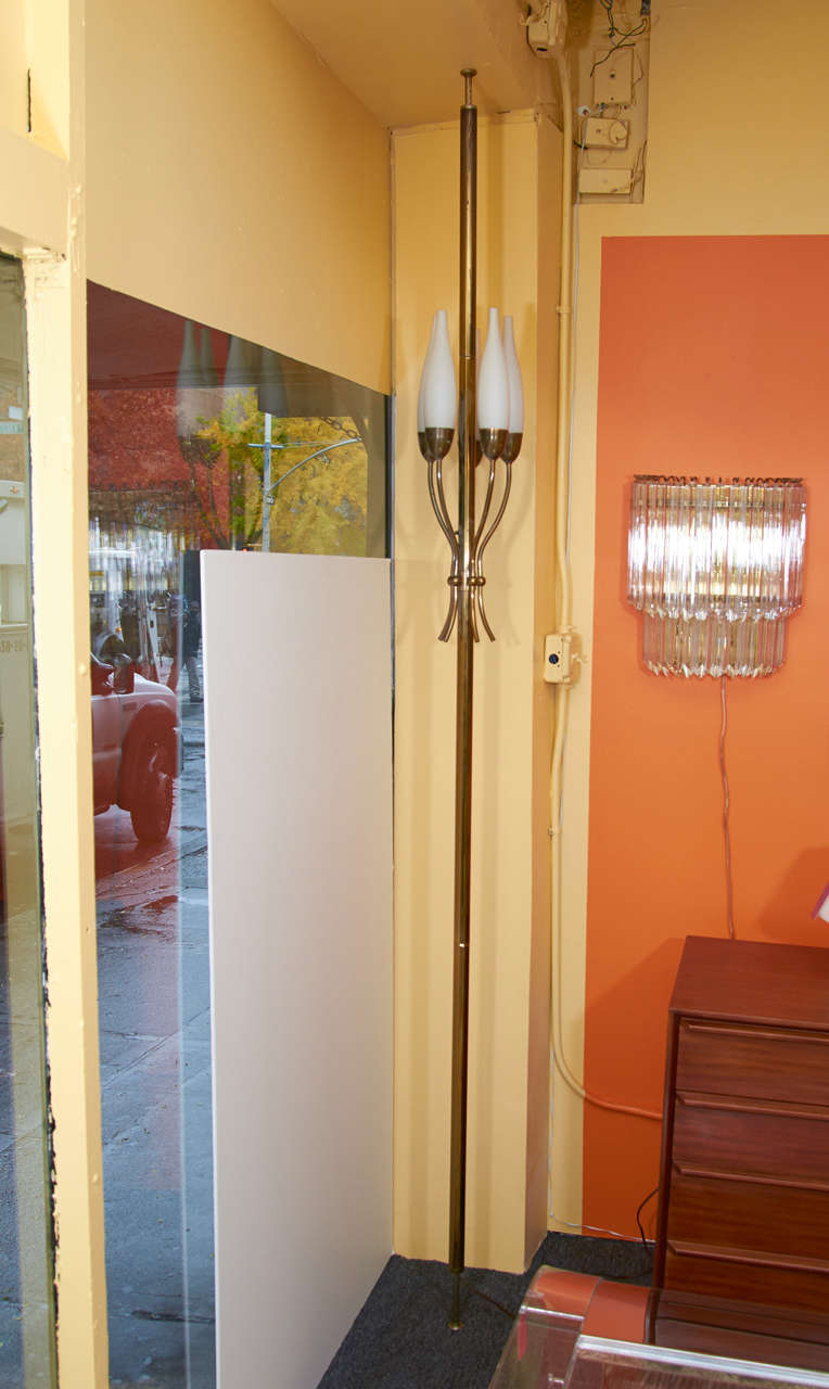 Graceful Floor Lamp in the Style of Angelo Lelli for Arredoluce In Good Condition In New York, NY