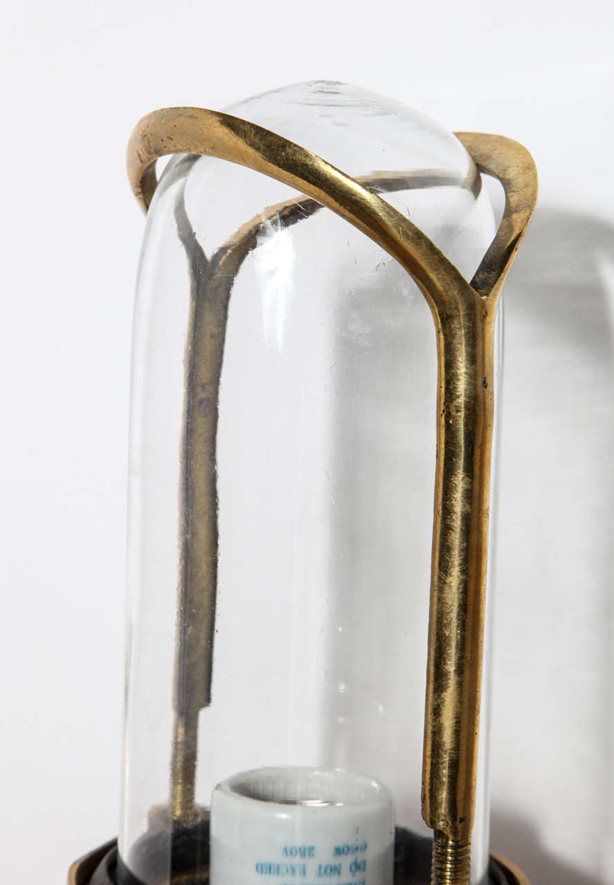 20th Century Pair of Fish Mouth Sconces