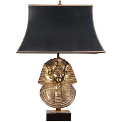 Great Brass Egyptian Style French Lamp