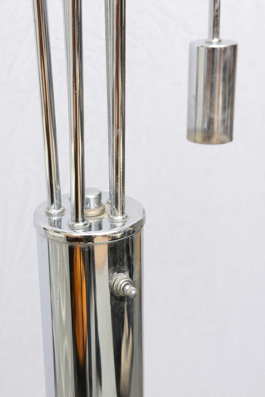 Italian Sciolari Chrome Floor Lamp--1960s, Italy For Sale