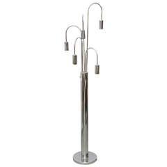 Sciolari Chrome Floor Lamp--1960s, Italy 6