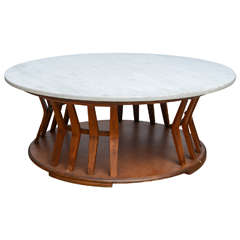 Wormley for Dunbar Style Walnut Coffee Table, 1960s, USA 11