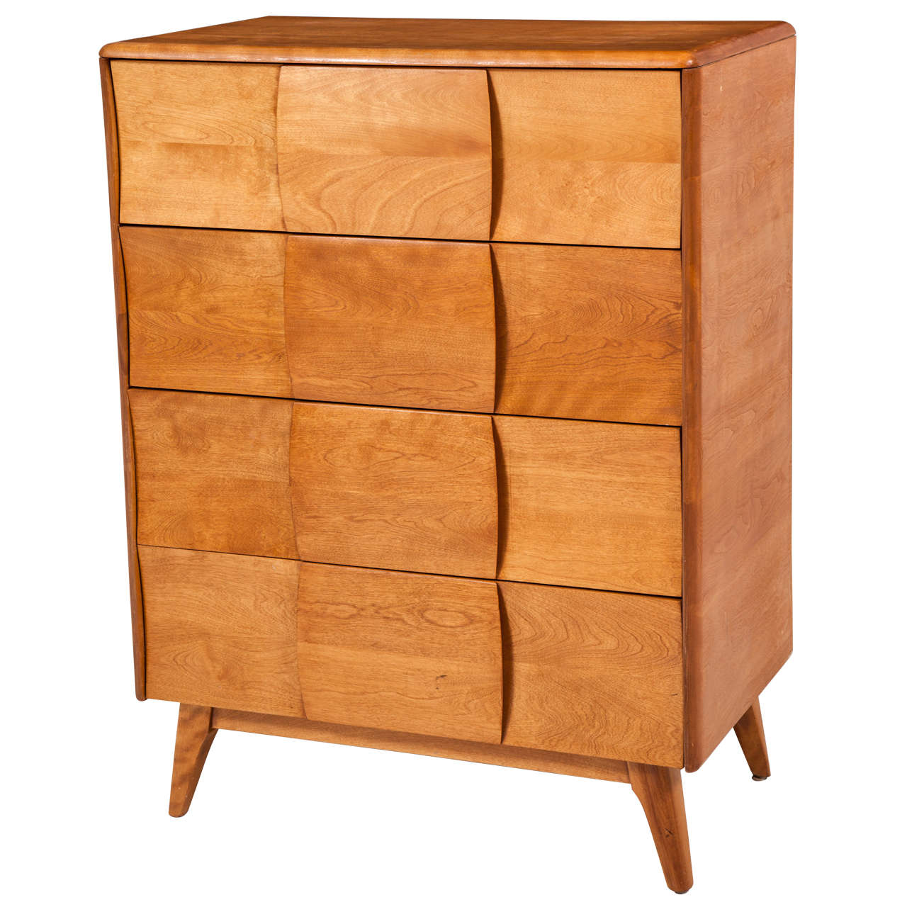Haywood Wakefield High Chest of Drawers at 1stDibs