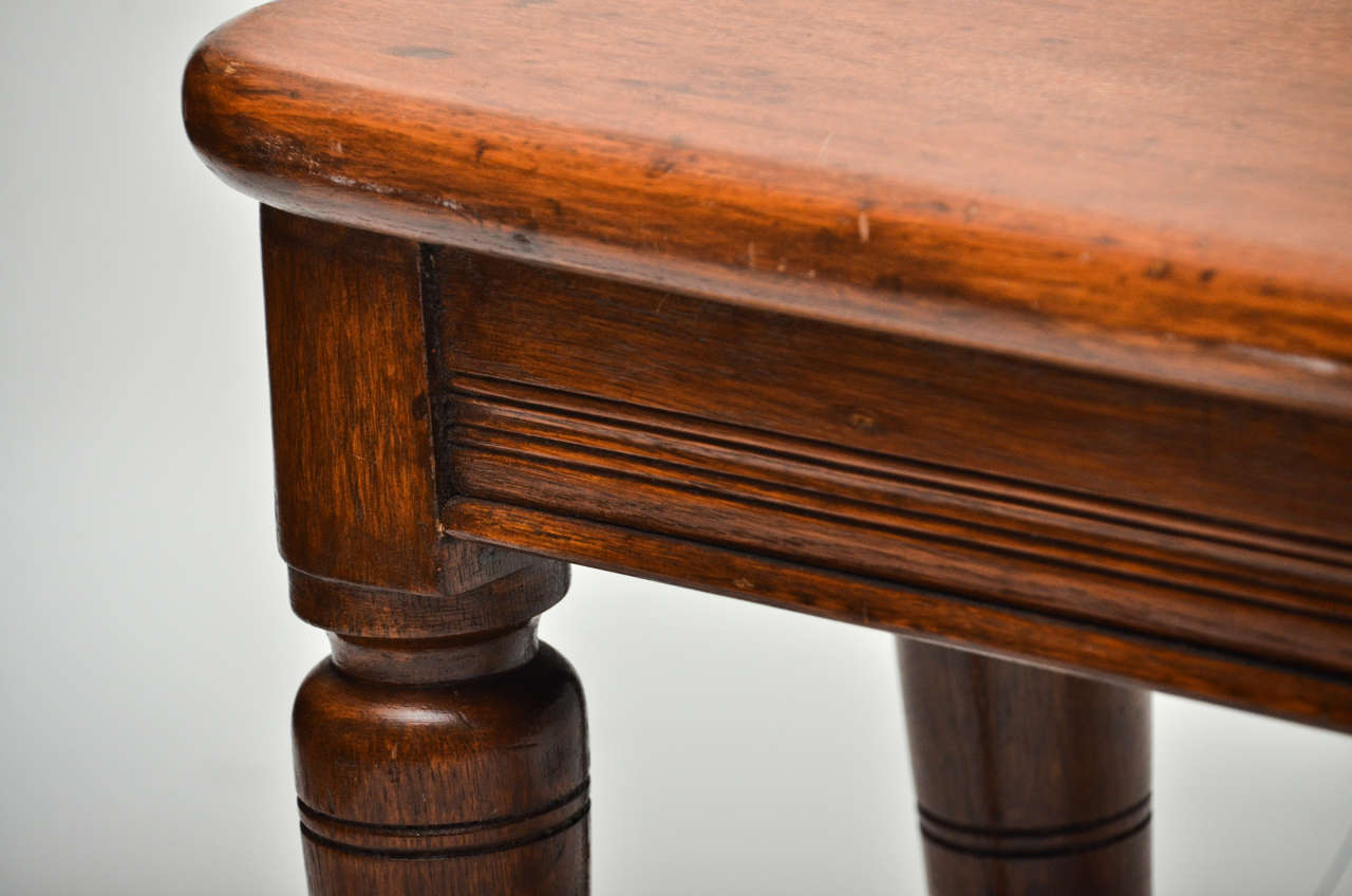 Early 19th Century English Regency, Mahogany Bow-Front Side Table 6