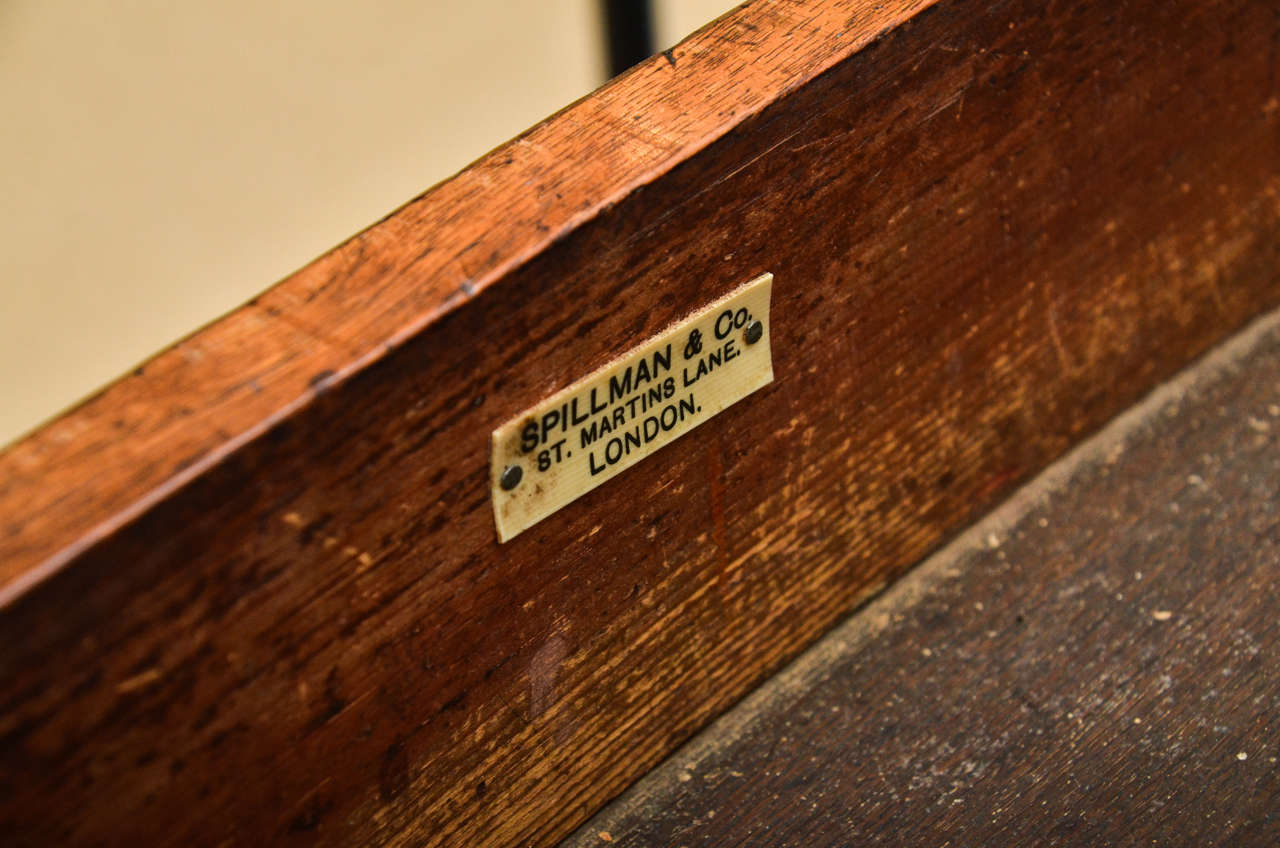 Early 19th Century English Regency, Mahogany Bow-Front Side Table 7